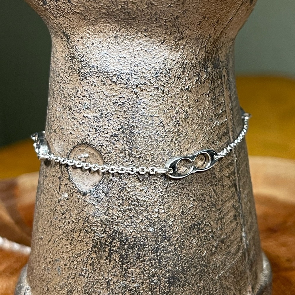 RARE STERLING SILVER COACH SIGNATURE BRACELET